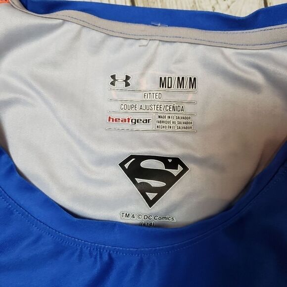 Under Armour Superman Blue and Orange Superwoman Shirt superman - Picture 4 of 4